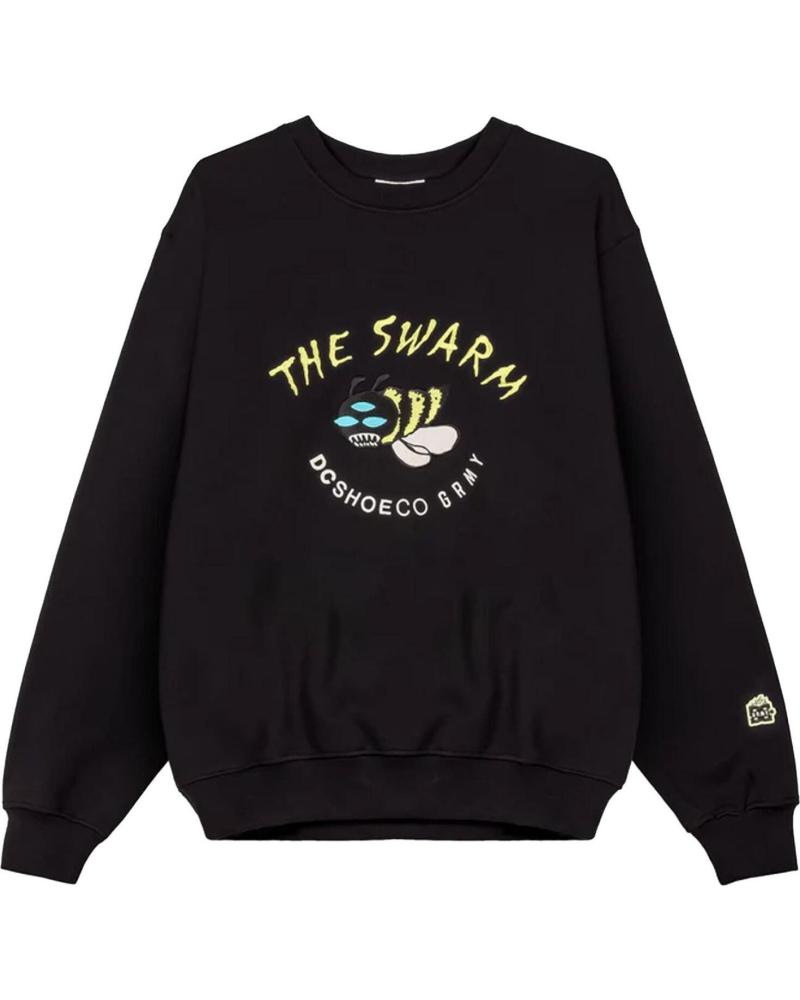 SUDADERA GRIMEY THE SWARM DC SHOES X VINTAGE CREWNECK NEGRA NAN