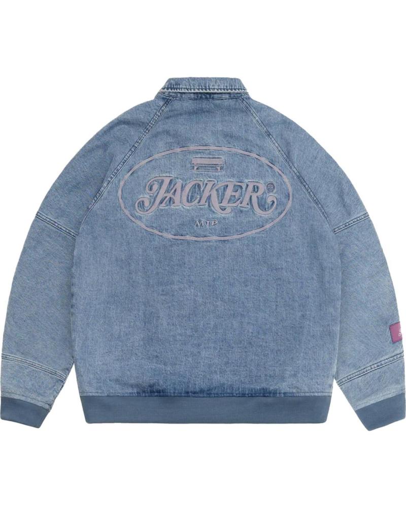 JACKER CHAQUETA BOMBER STAMP DYED DENIM BLUE NAN
