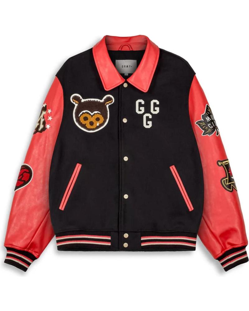 CHAQUETA BOMBER GRIMEY MUDS THE RESIDENCE BASEBALL 1177254 BLACK