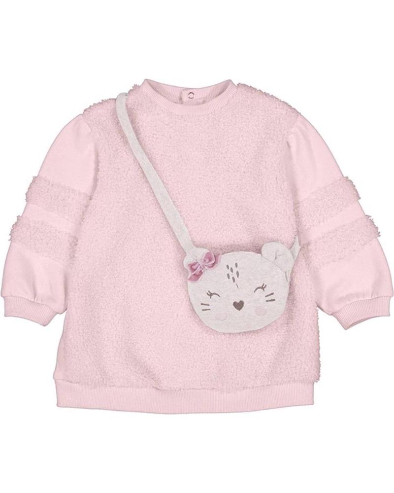 VESTIDO MAYORAL 2986 ROSA CON BOLSO DE GATO A JUEGO ROSA