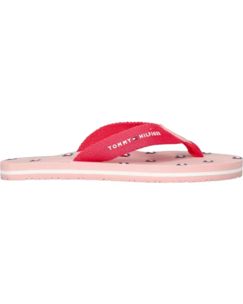 Tommy Hilfiger Chanclas Estampado Logo Niña Rosa - T3A8-33807-0058X912 Rosa