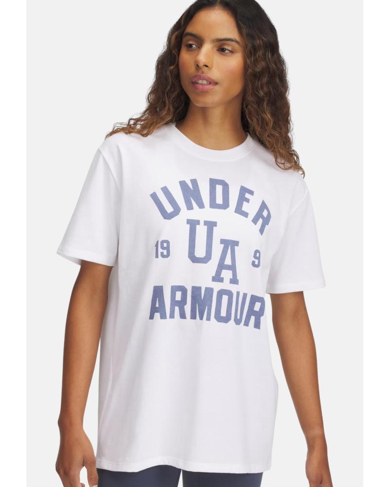 UNDER ARMOUR UNDER ARMOUR CAMISETA MANGA CORTA HEAVYWEIGHT OVERSIZED COLLEGIATE 1389749100 BLANCA BLANCO
