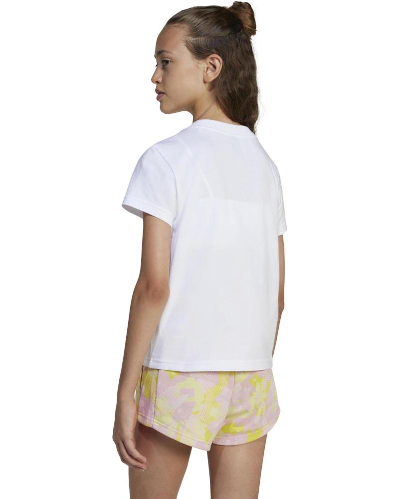 CAMISETA MANGA CORTA ADIDAS JI6220 NIÑA BLANCO BLANCO