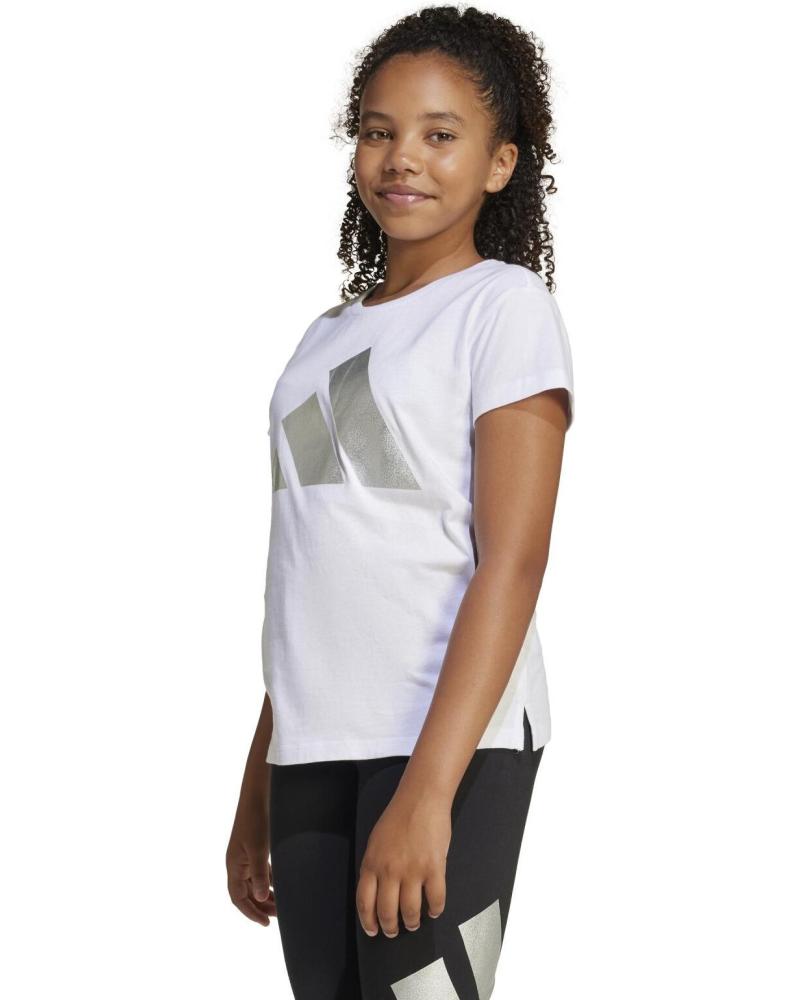ADIDAS CAMISETA MANGA CORTA JG GLAM JD1831 BLANCA BLANCO