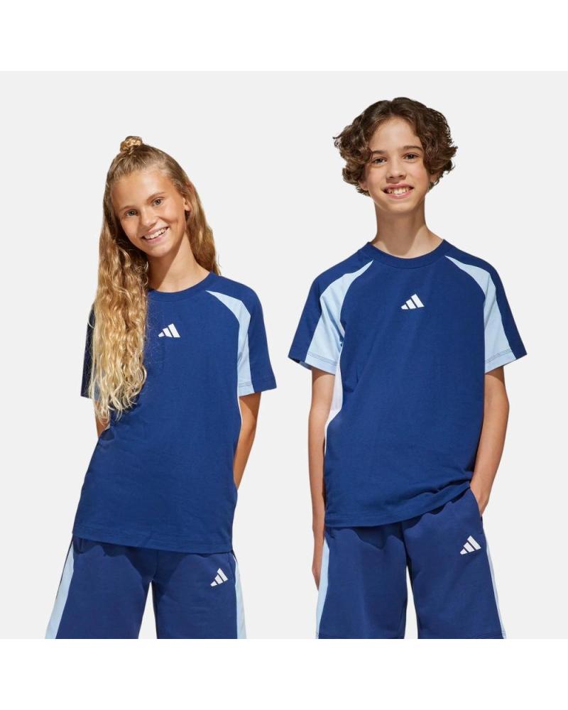 ADIDAS ESSENTIALS JD0060 CAMISETA MANGA CORTA AZUL UNISEX NIÑOS AZUL