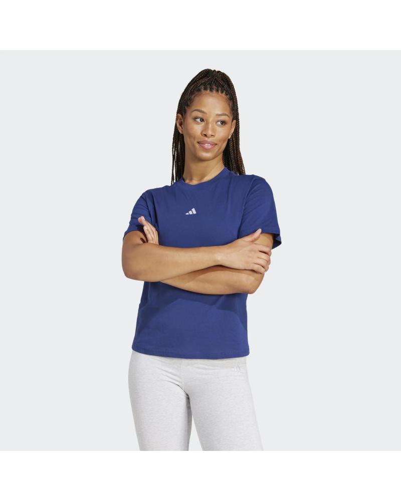 ADIDAS ADIDAS ESSENTIALS SMALL LOGO JC5947 - CAMISETA MANGA CORTA AZUL