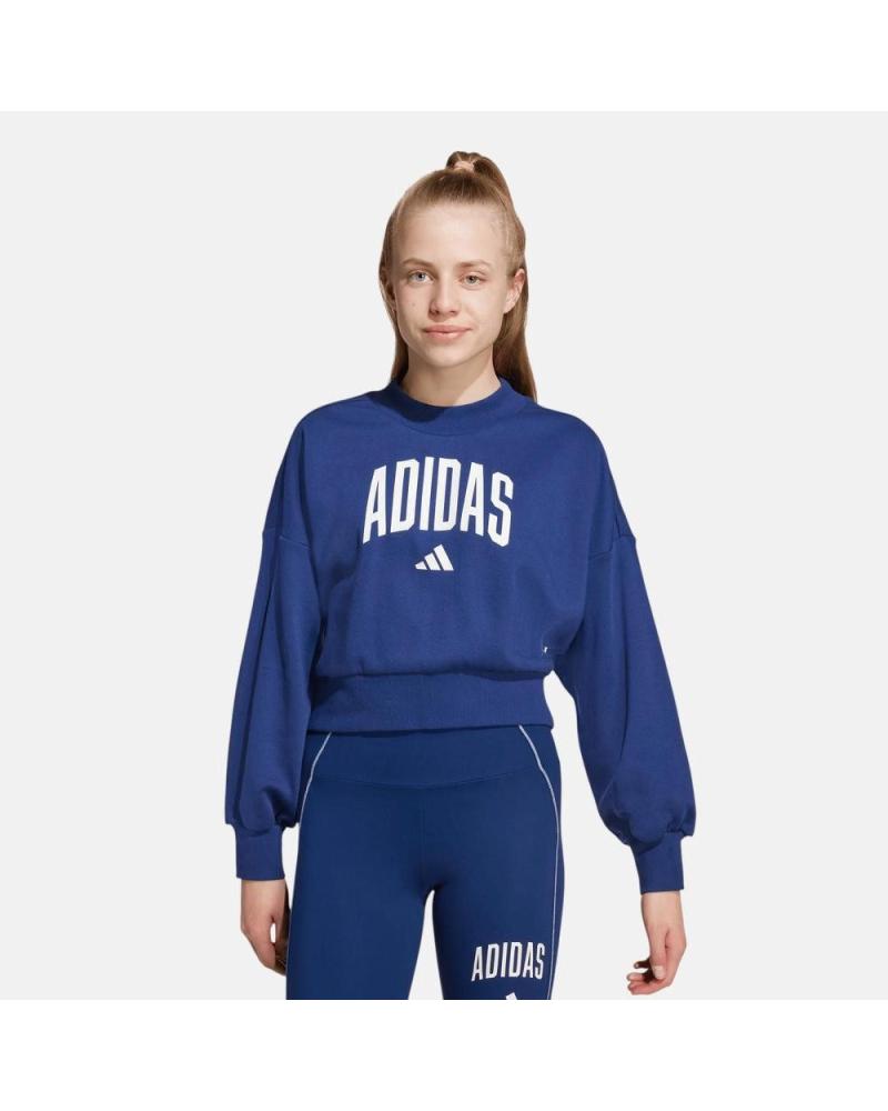 ADIDAS SUDADERA AZUL CON LOGO CLÁSICO NAN