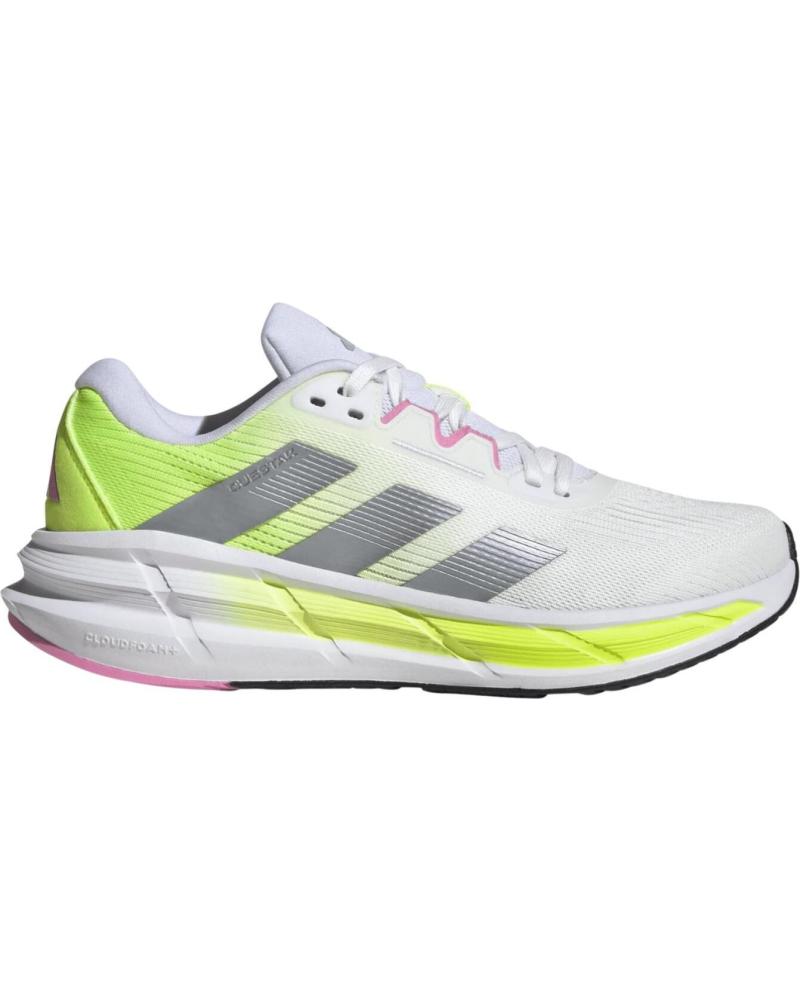 ADIDAS ZAPATILLAS RUNNING JQ5069 BLANCAS CON AMARILLO FLÚOR NAN