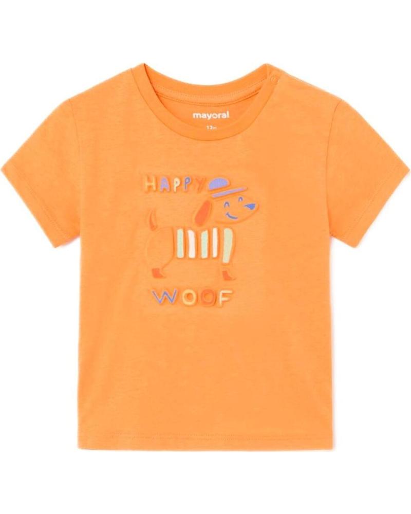 MAYORAL CAMISETAS POLOS Y CAMISAS PARA NINO 1030 CAMISETA M-C EMBOSS NARANJA