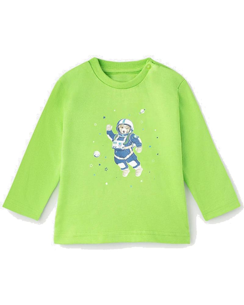 MAYORAL CAMISETA MANGA LARGA NIÑO ESTAMPADO ASTRONAUTA 2076 VERDE VERDE