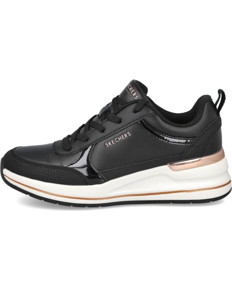 SKECHERS BILLION FINE SHINE 177345 - ZAPATILLAS CASUAL NEGRAS PARA MUJER NEGRO