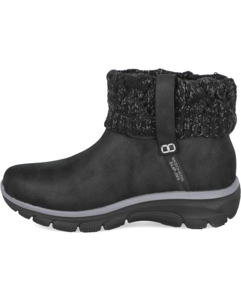 BOTINES SKECHERS SLIP-INS RELAXED FIT EASY GOING 168033 COZY WEATHER 2 NEGRO NEGRO