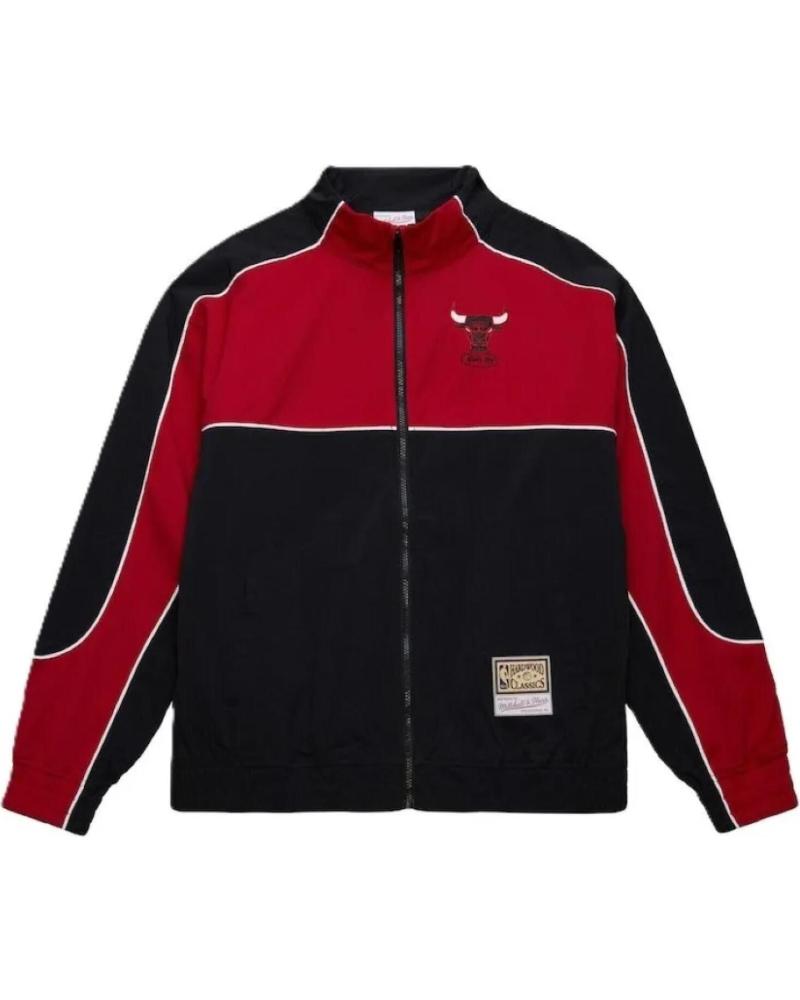CHAQUETA MITCHELL & NESS CHICAGO BULLS BLACK MESH FULL ZIP 1