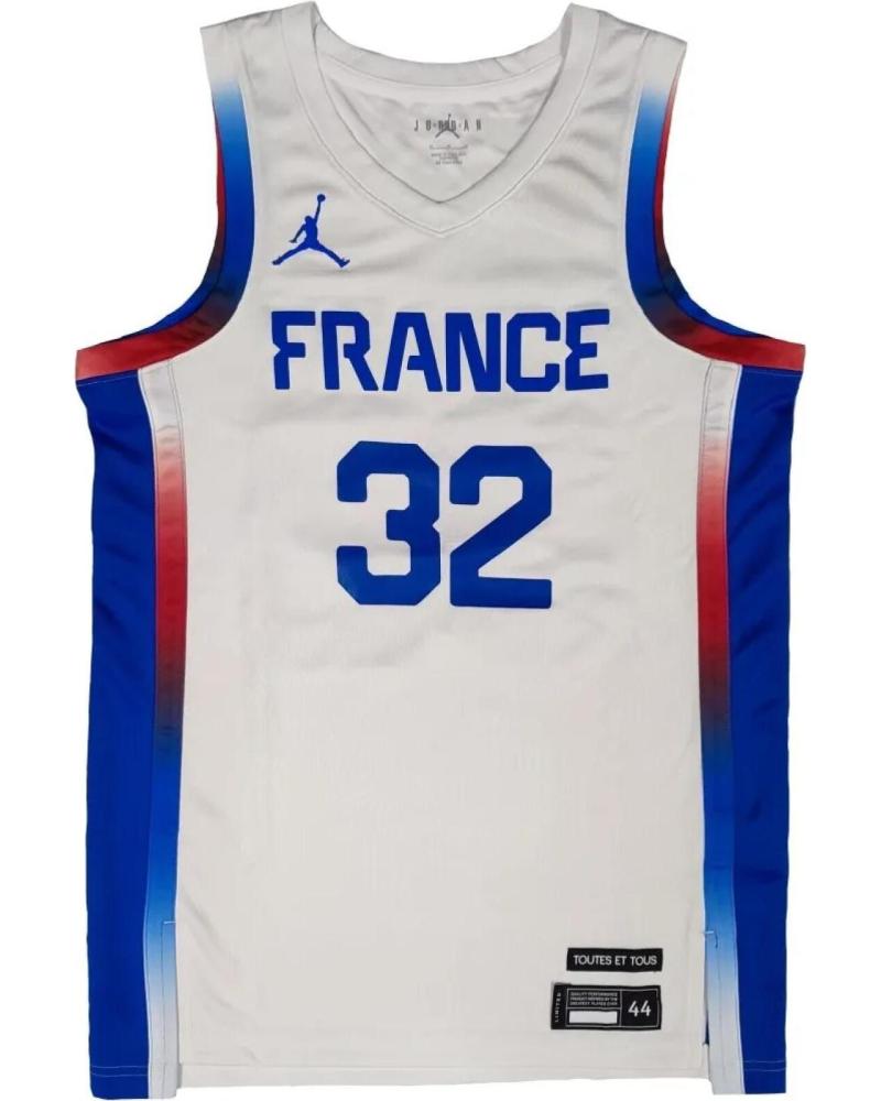 CAMISETA NIKE JORDAN SWINGMAN VICTOR WEMBANYAMA FRANCIA BLANCA 1