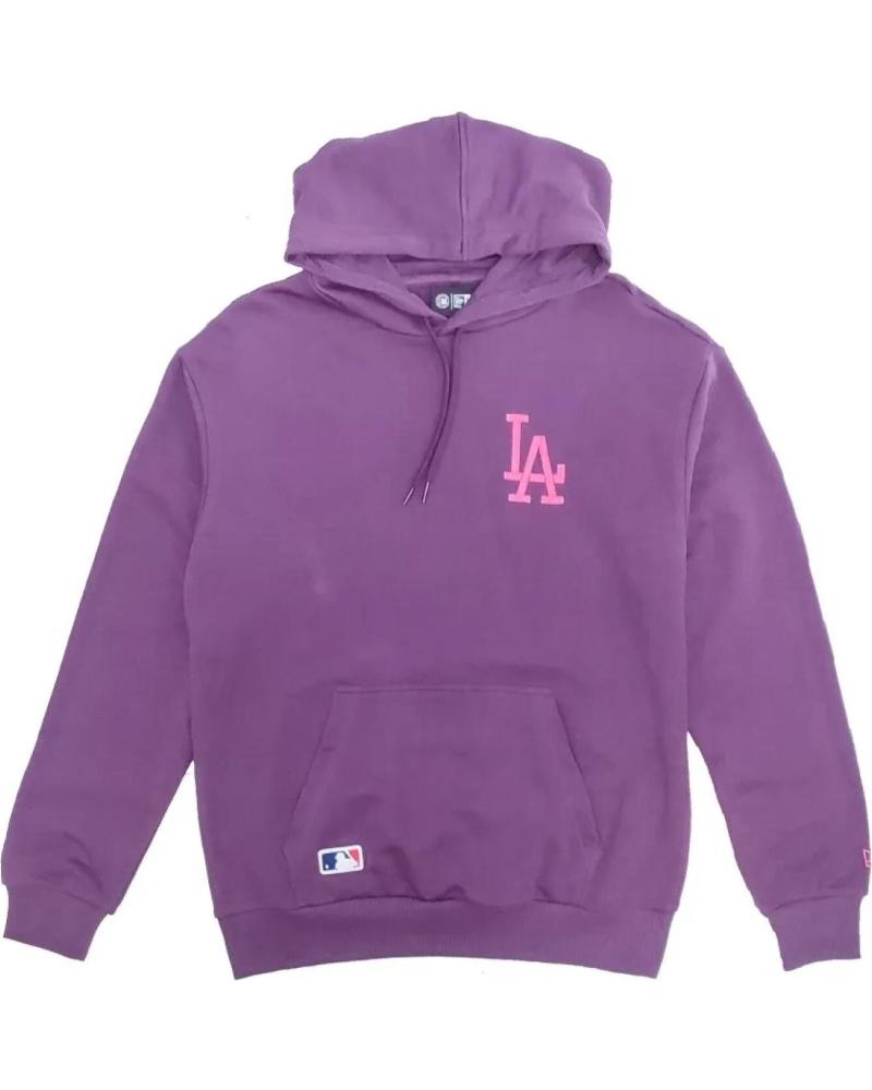 SUDADERA CON CAPUCHA OVERSIZED NEW ERA LA DODGERS LEAGUE ESSENTIAL PÚRPURA 1