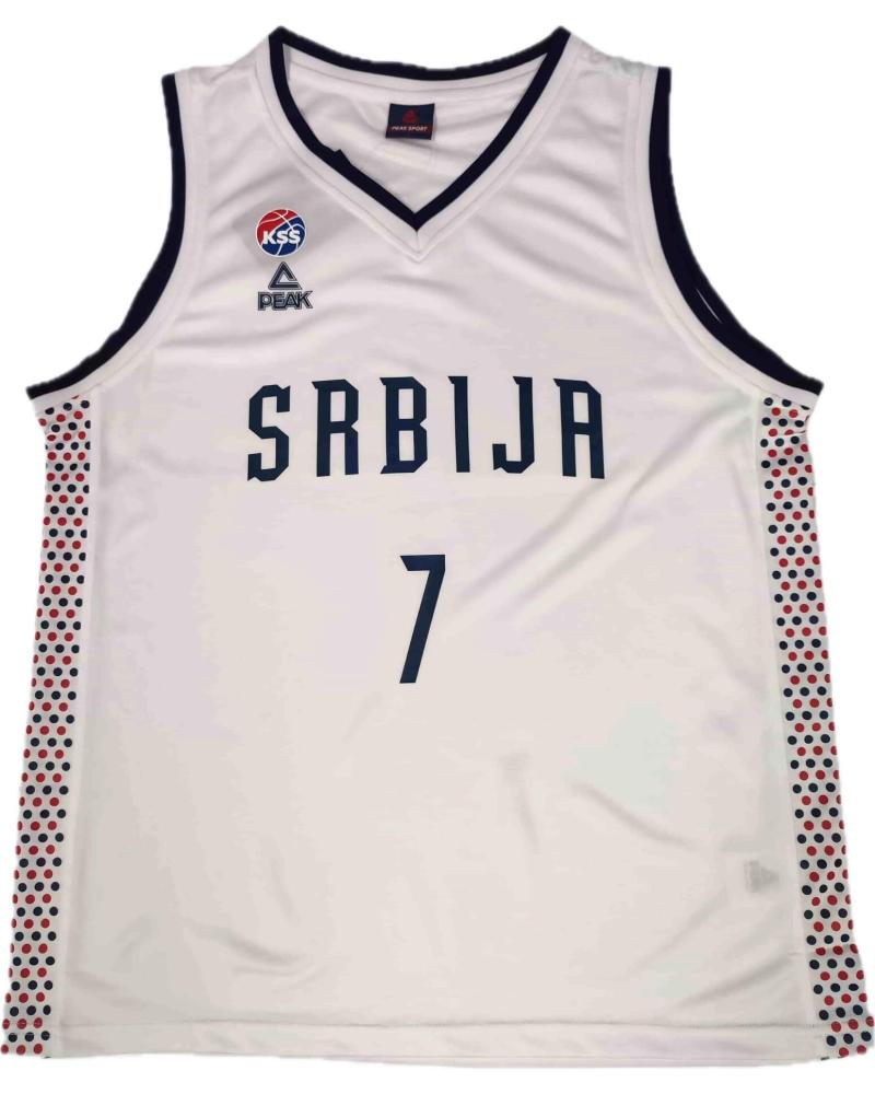 CAMISETA PEAK BOGDAN BOGDANOVIC SERBIA JJOO PARÍS 2024 BLANCA 1
