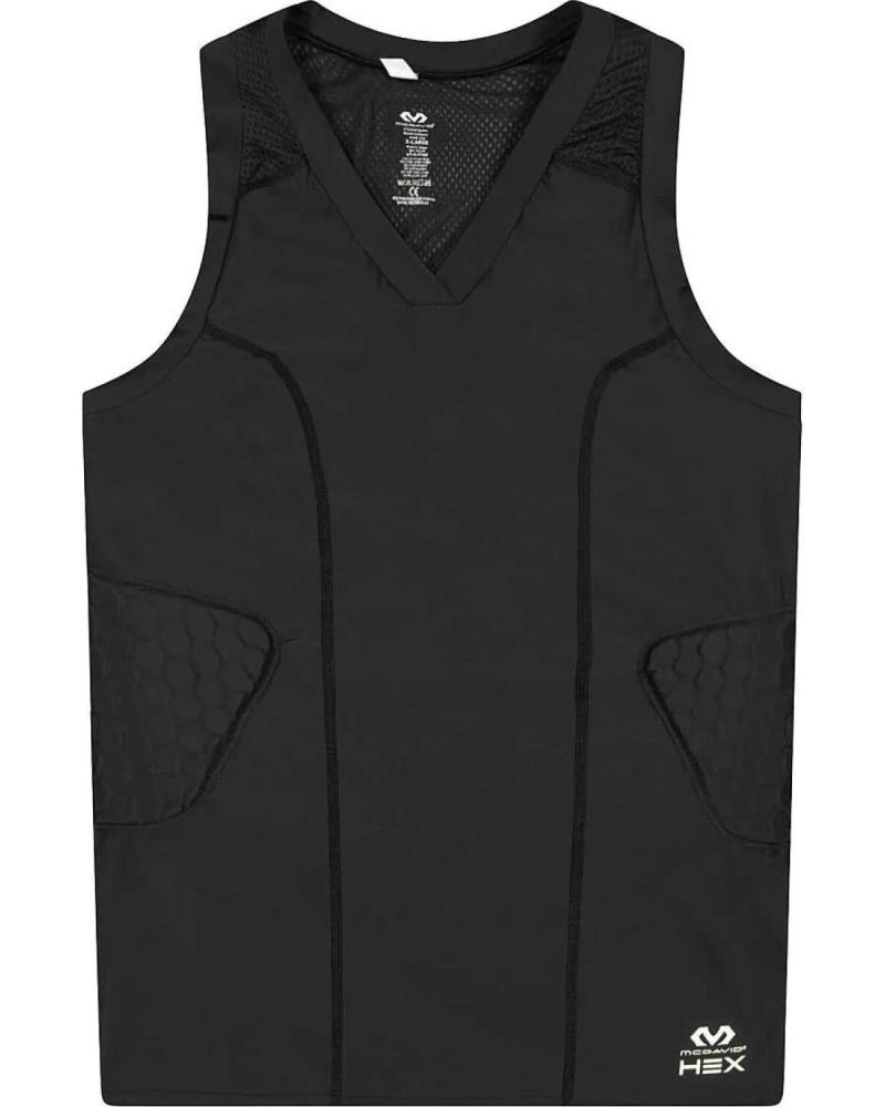 MCDAVID CAMISETA DE COMPRESIÓN HEX TANK 7963R NEGRA CON PROTECCIONES