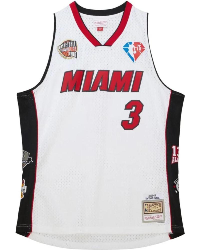 CAMISETA MITCHELL & NESS DWYANE WADE MIAMI HEAT SWINGMAN HALL OF FAME 1
