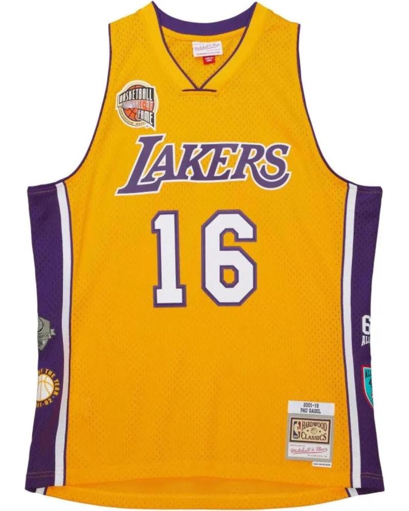 MITCHELL & NESS CAMISETA SWINGMAN PAU GASOL LOS ANGELES LAKERS HALL OF FAME #16 1