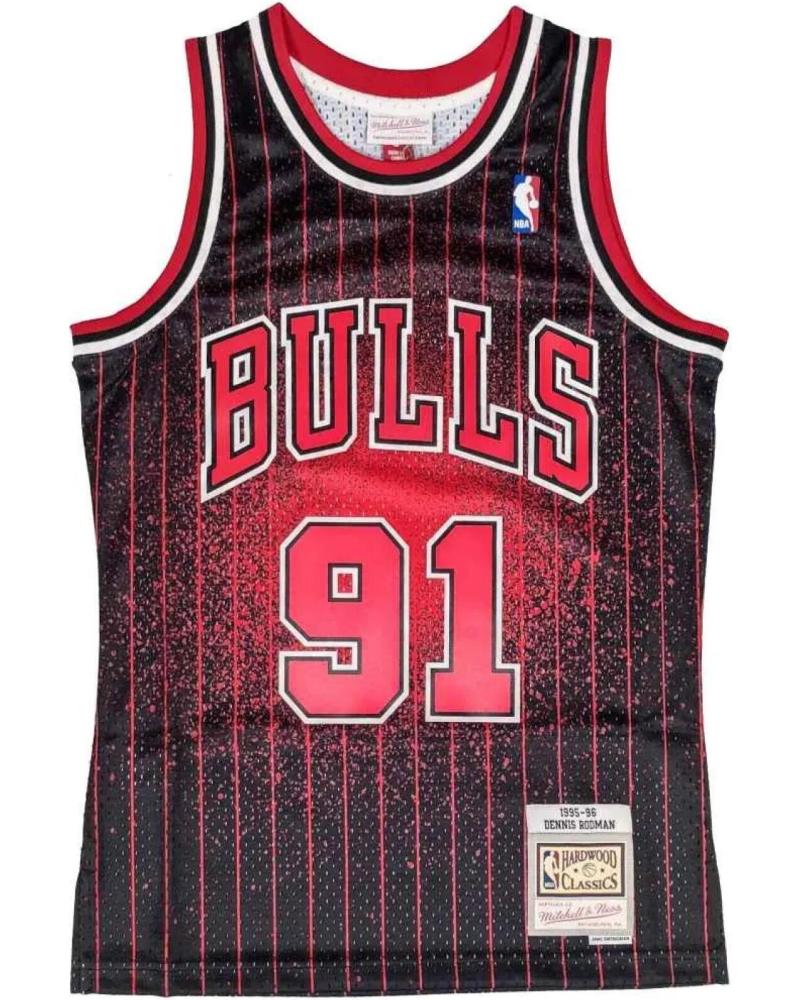 MITCHELL & NESS CAMISETA NBA RE-TAKE GRADIENT CHICAGO BULLS DENNIS RODMAN #91 1