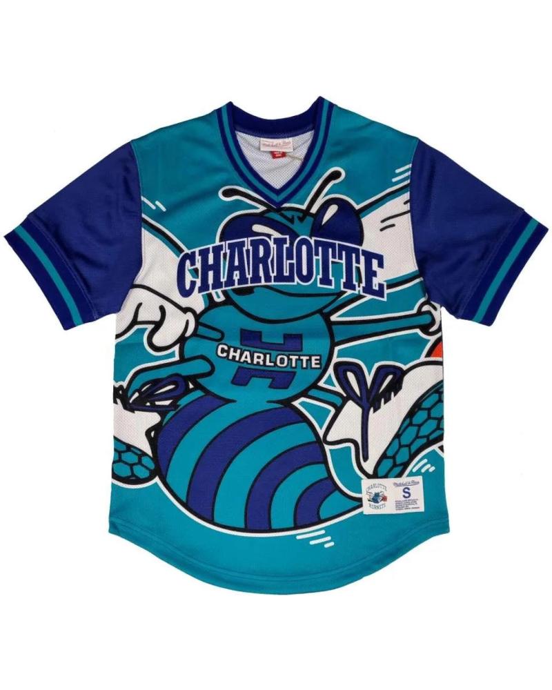CAMISETA MITCHELL & NESS NBA CHARLOTTE HORNETS JUMBOTRON MESH V-NECK 1