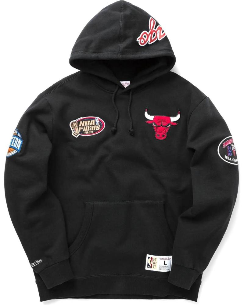 SUDADERA CON CAPUCHA MITCHELL & NESS CHICAGO BULLS CITY COLLECTION FLEECE 1