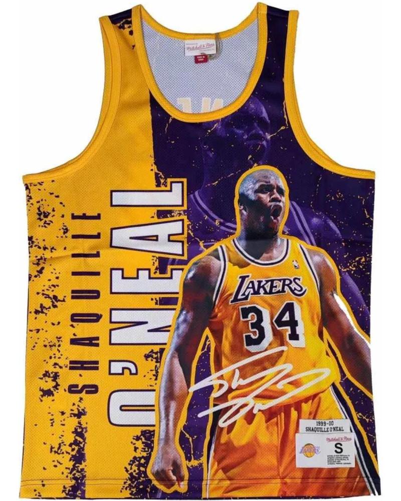 CAMISETA MITCHELL & NESS NBA SHAQUILLE O'NEAL PLAYER BURST LAKERS 1