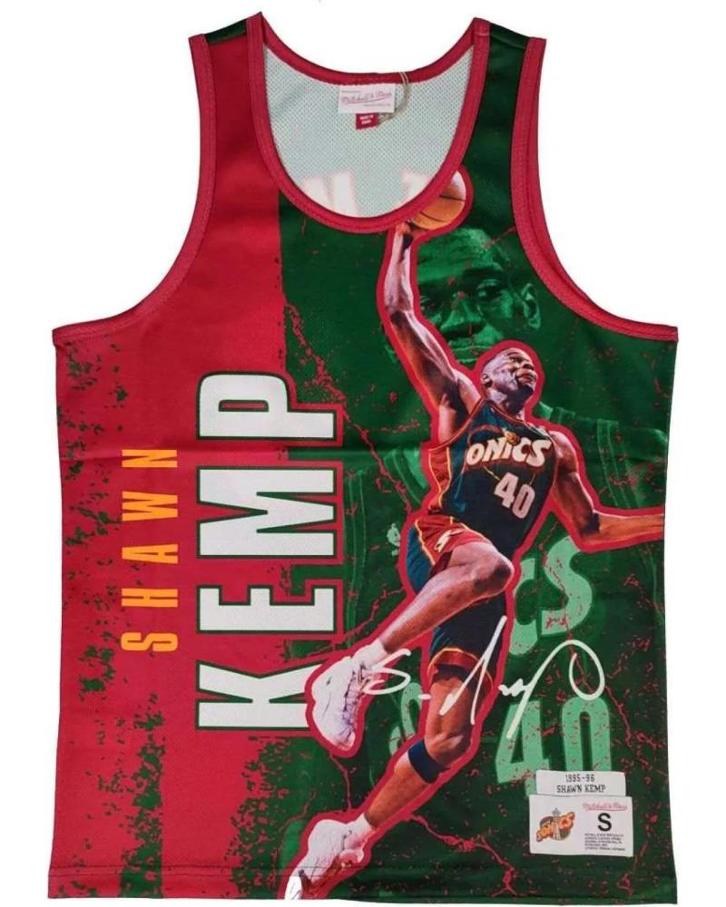 CAMISETA MITCHELL & NESS NBA SHAWN KEMP PLAYER BURST 1