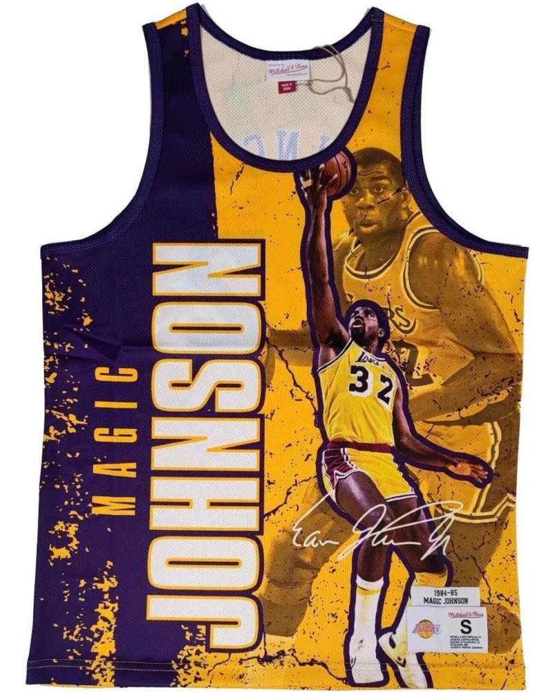 CAMISETA MITCHELL & NESS NBA MAGIC JOHNSON PLAYER BURST 1