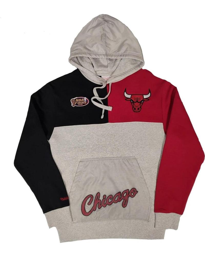 SUDADERA MITCHELL & NESS CHICAGO BULLS NBA TIE BREAKER FLEECE HOODY 1