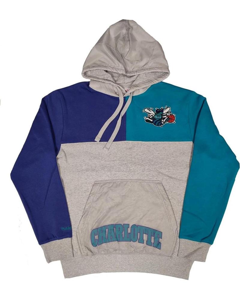 SUDADERA MITCHELL & NESS NBA CHARLOTTE HORNETS TIE BREAKER FLEECE HOODY 1