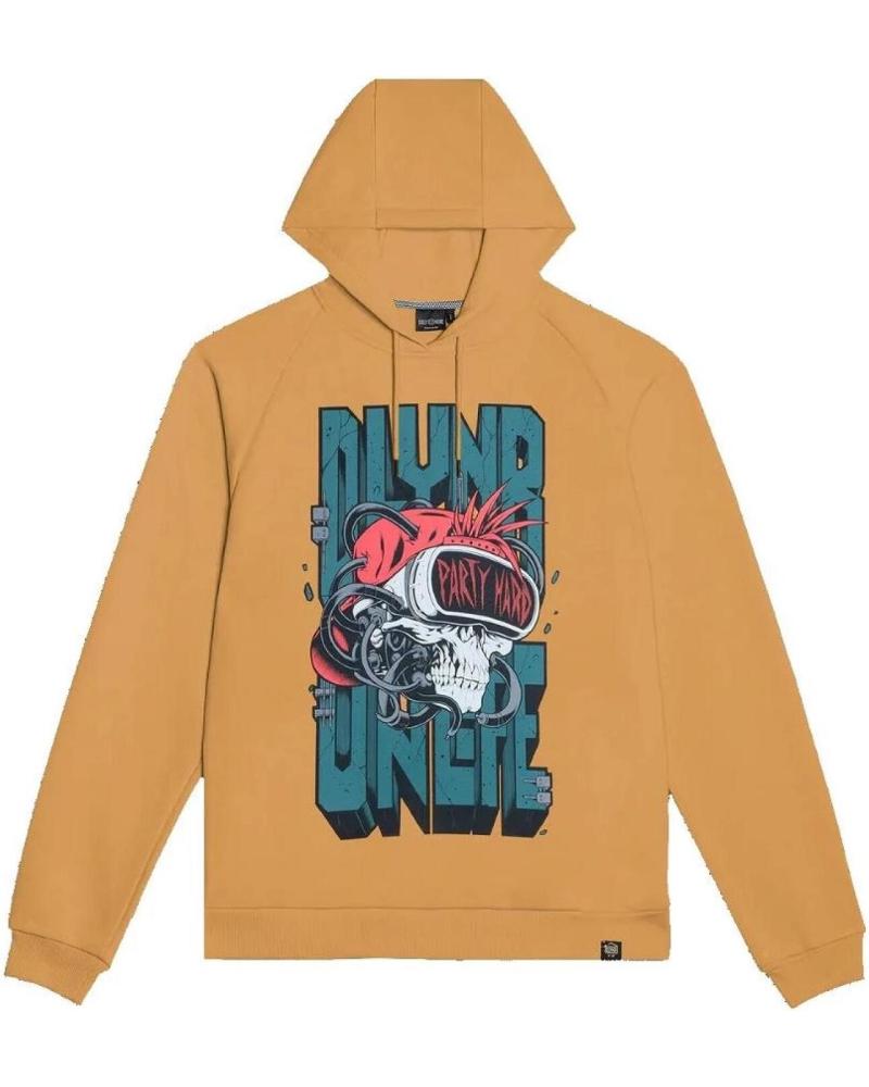 SUDADERA CON CAPUCHA DOLLY NOIRE 'DIVING DEEPER' ESTAMPADO GRÁFICO AMARILLO AMARILLO