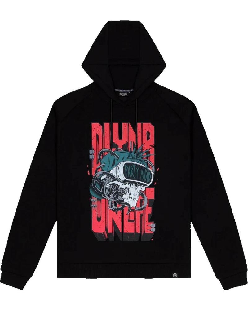 DOLLYNOIRE SUDADERA CON CAPUCHA DLYNR PARTY HARD SKULL NEGRA 1