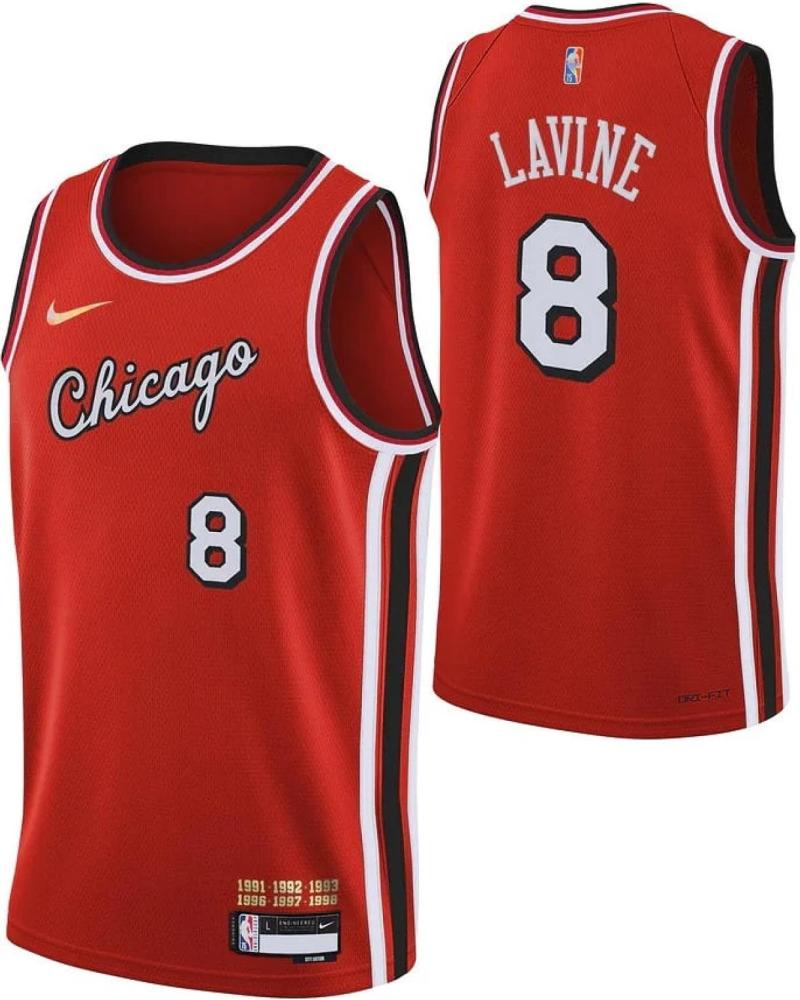 NIKE CAMISETA ZACH LAVINE #8 CHICAGO BULLS CITY EDITION MIXTAPE SWINGMAN