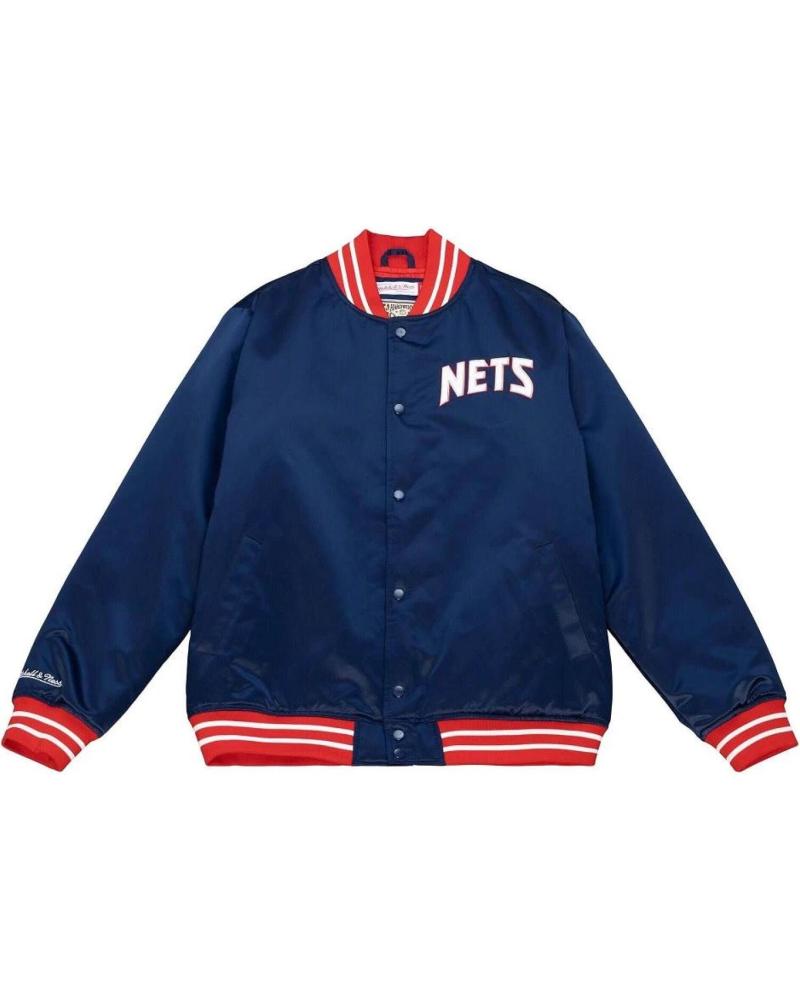 MITCHELL & NESS CHAQUETA BOMBER NEW JERSEY NETS HEAVYWEIGHT SATIN 1