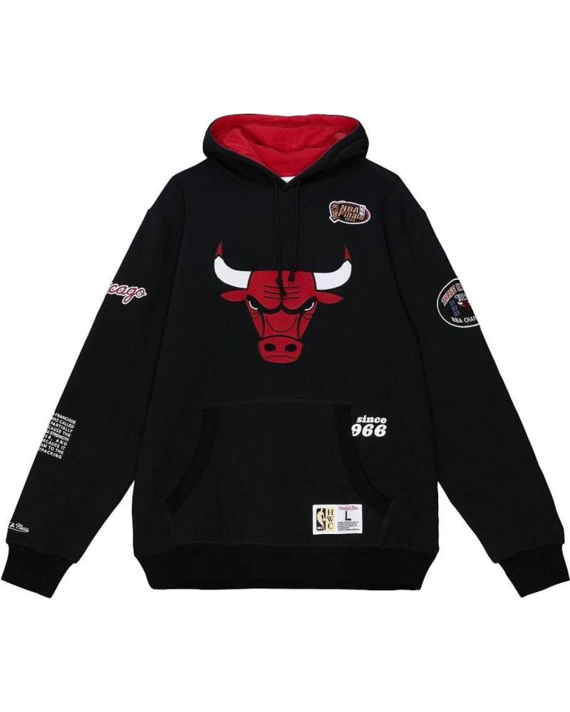 SUDADERA CON CAPUCHA MITCHELL & NESS CHICAGO BULLS TEAM ORIGINS FLEECE HOODY 1
