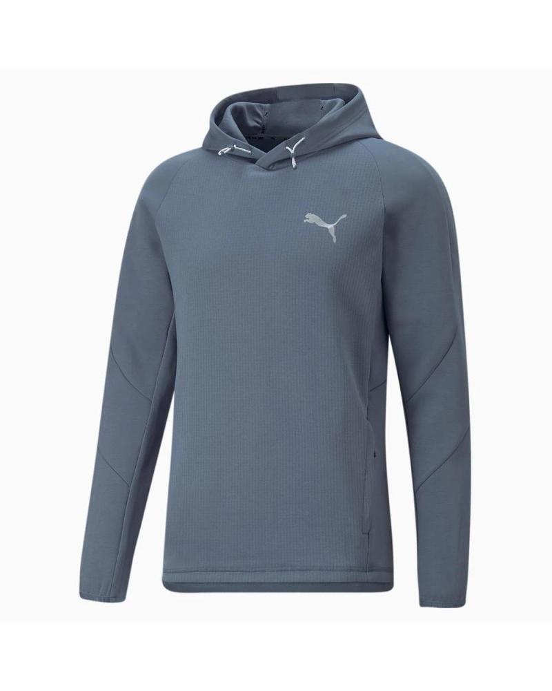 SUDADERA PUMA EVOSTRIPE ESENCIAL CON CAPUCHA GRIS GRIS