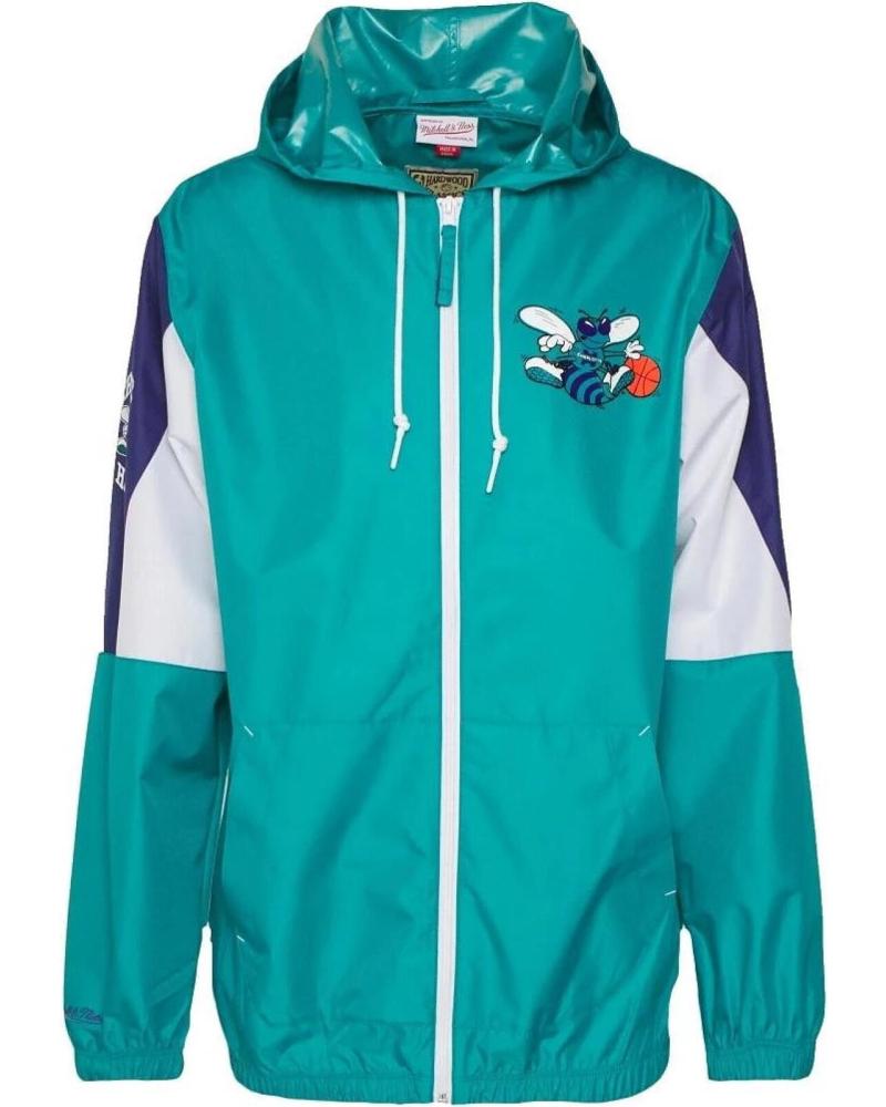 CHAQUETA CORTAVIENTOS MITCHELL & NESS CHARLOTTE HORNETS THROW IT BACK W 1