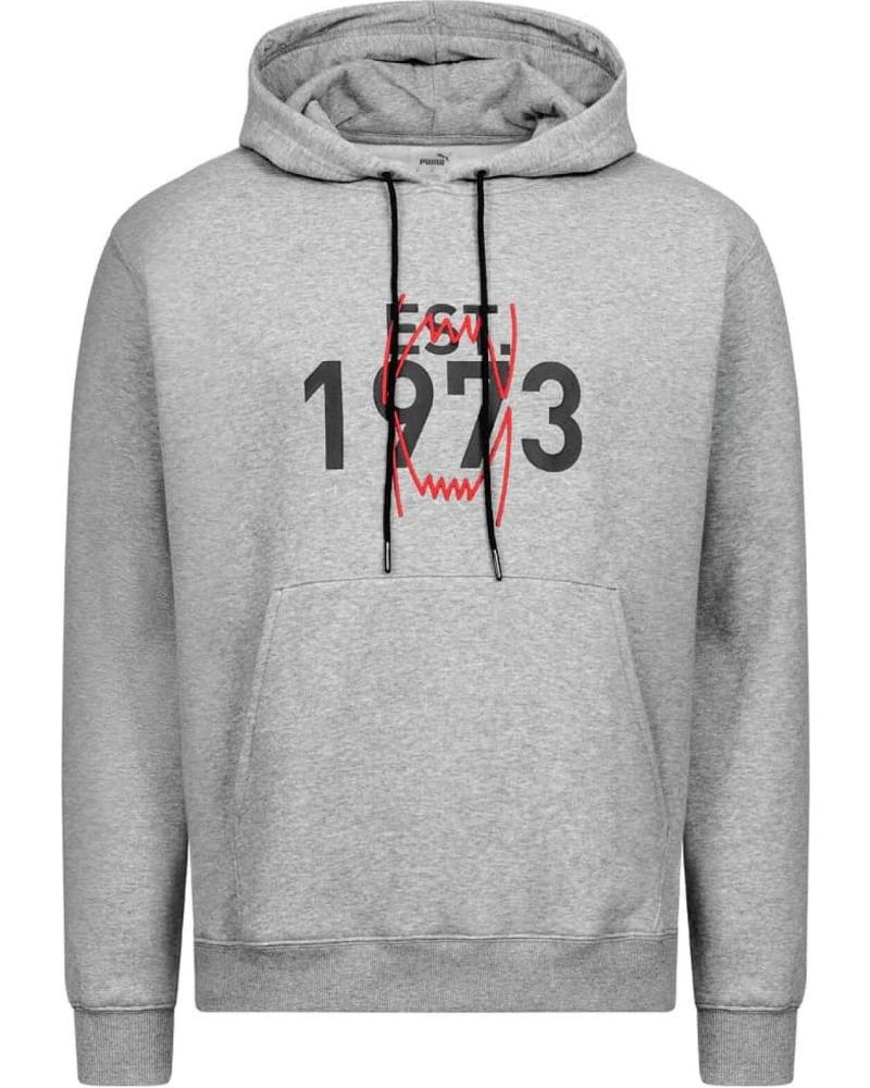 SUDADERA CON CAPUCHA PUMA HOOPS FRANCHISE GRIS 1