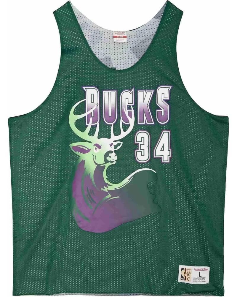 MITCHELL & NESS CAMISETA REVERSIBLE RAY ALLEN #34 MILWAUKEE BUCKS MESH TANK 1
