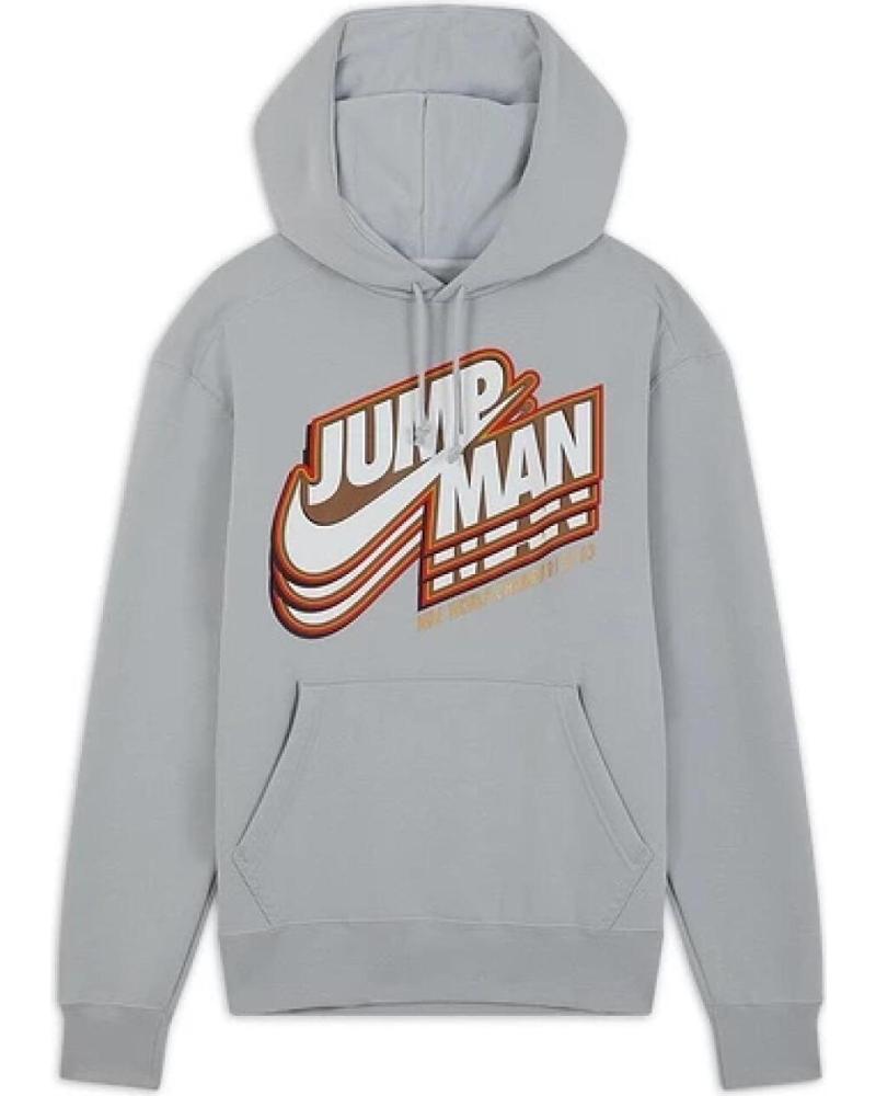 JORDAN SUDADERA CON CAPUCHA JUMPMAN CORE FLEECE - GRIS 1