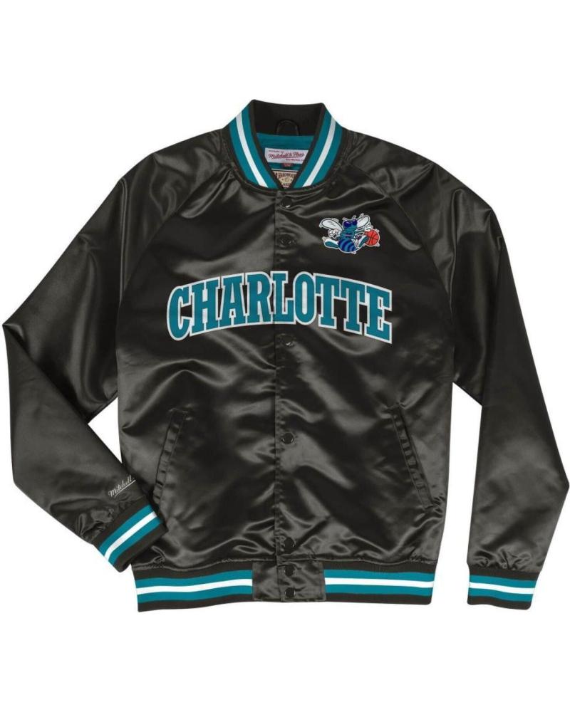 CHAQUETA MITCHELL & NESS CHARLOTTE HORNETS LIGHTWEIGHT SATIN 1