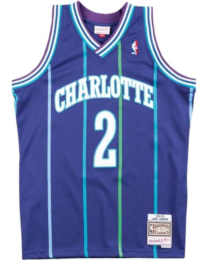MITCHELL & NESS CAMISETA LARRY JOHNSON CHARLOTTE HORNETS 1994-95 ALTERNATE 1