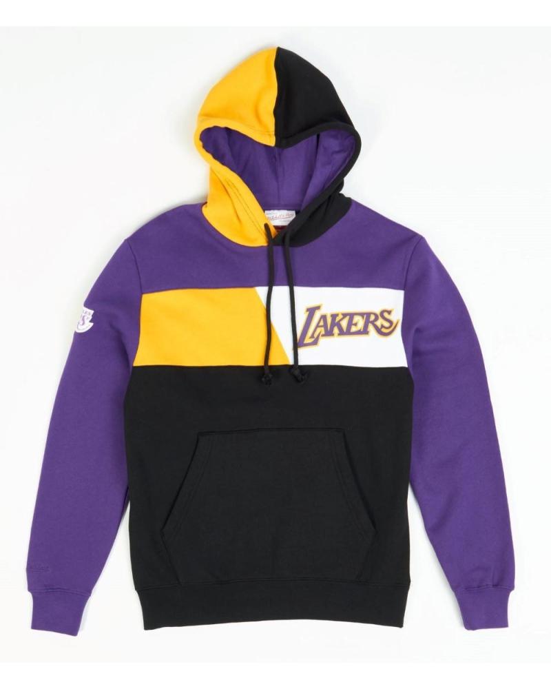 SUDADERA MITCHELL & NESS LAKERS COLOR BLOCKED 1