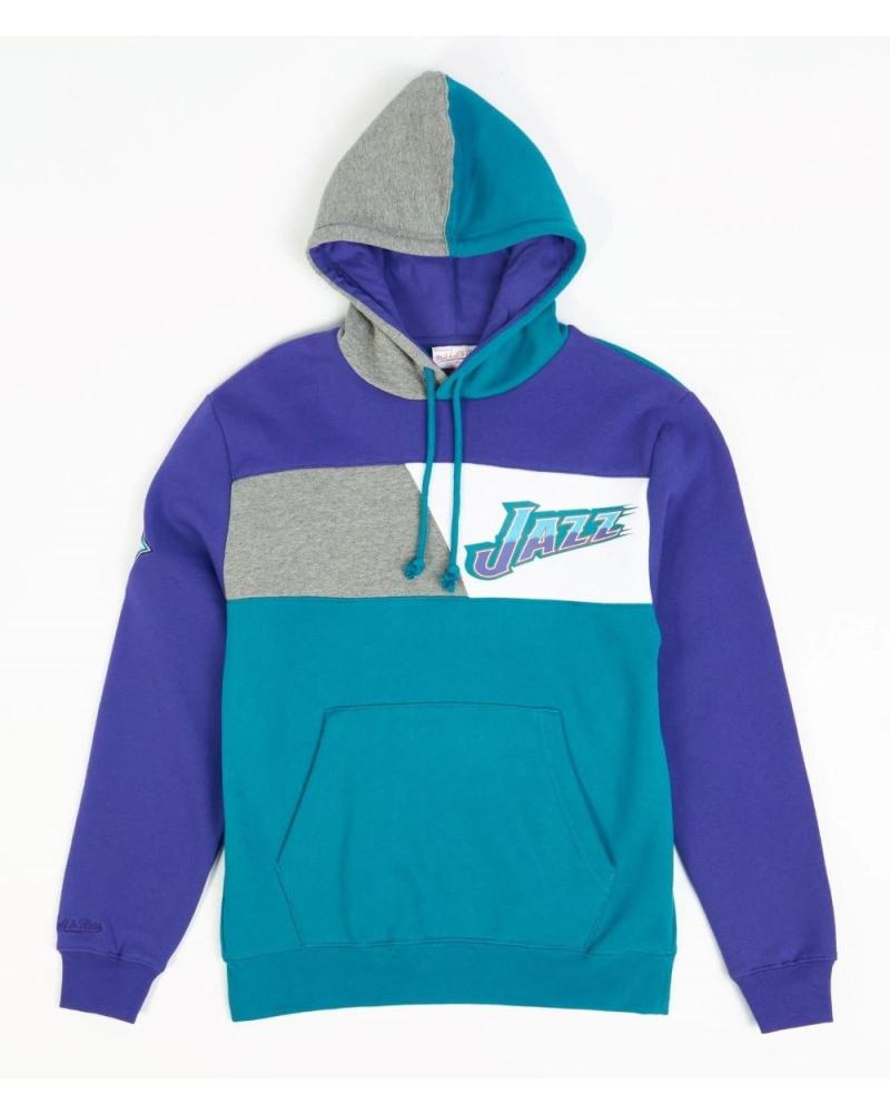 SUDADERA MITCHELL & NESS UTAH JAZZ COLOR BLOCKED 1
