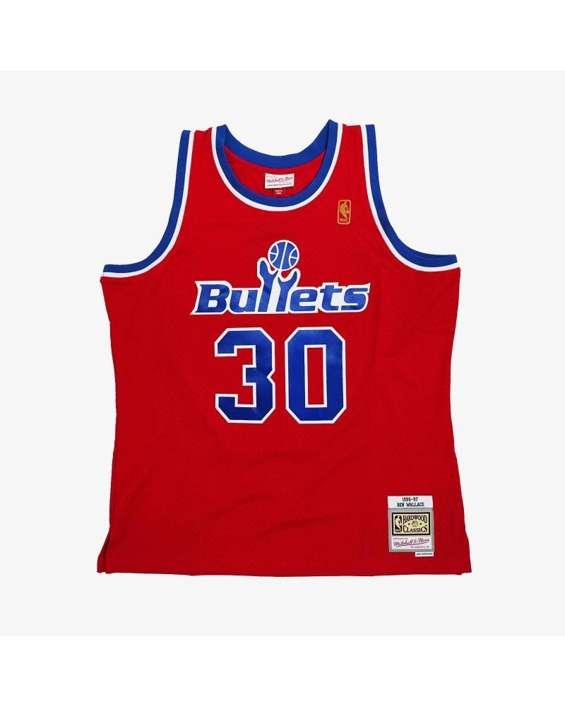 MITCHELL & NESS CAMISETA RETRO SWINGMAN BEN WALLACE WASHINGTON BULLETS 1996-97 1