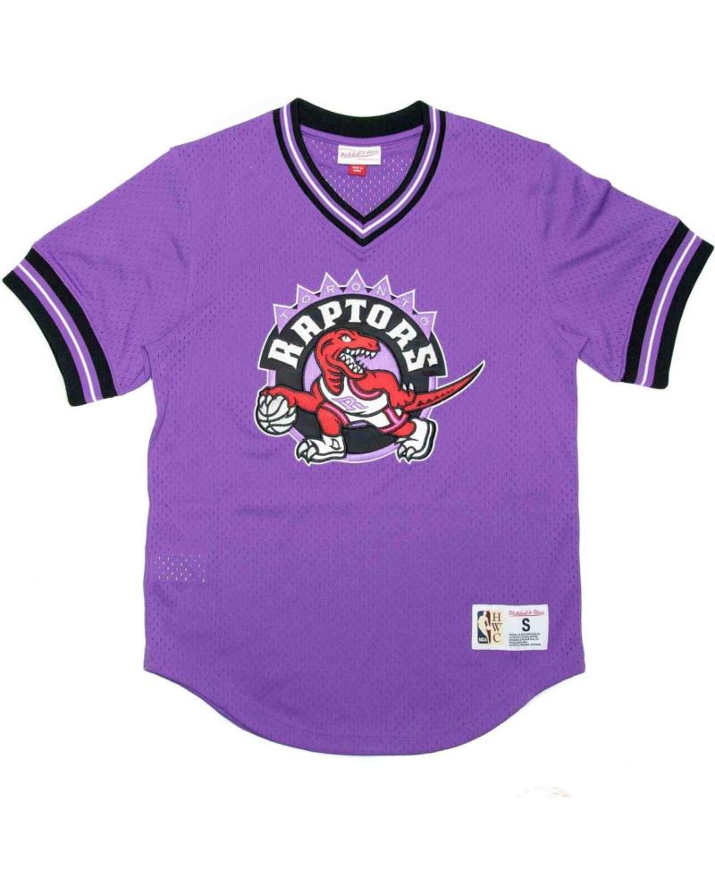MITCHELL & NESS CAMISETA MESH CREWNECK NBA UNBEATEN TORONTO RAPTORS MORADA 1