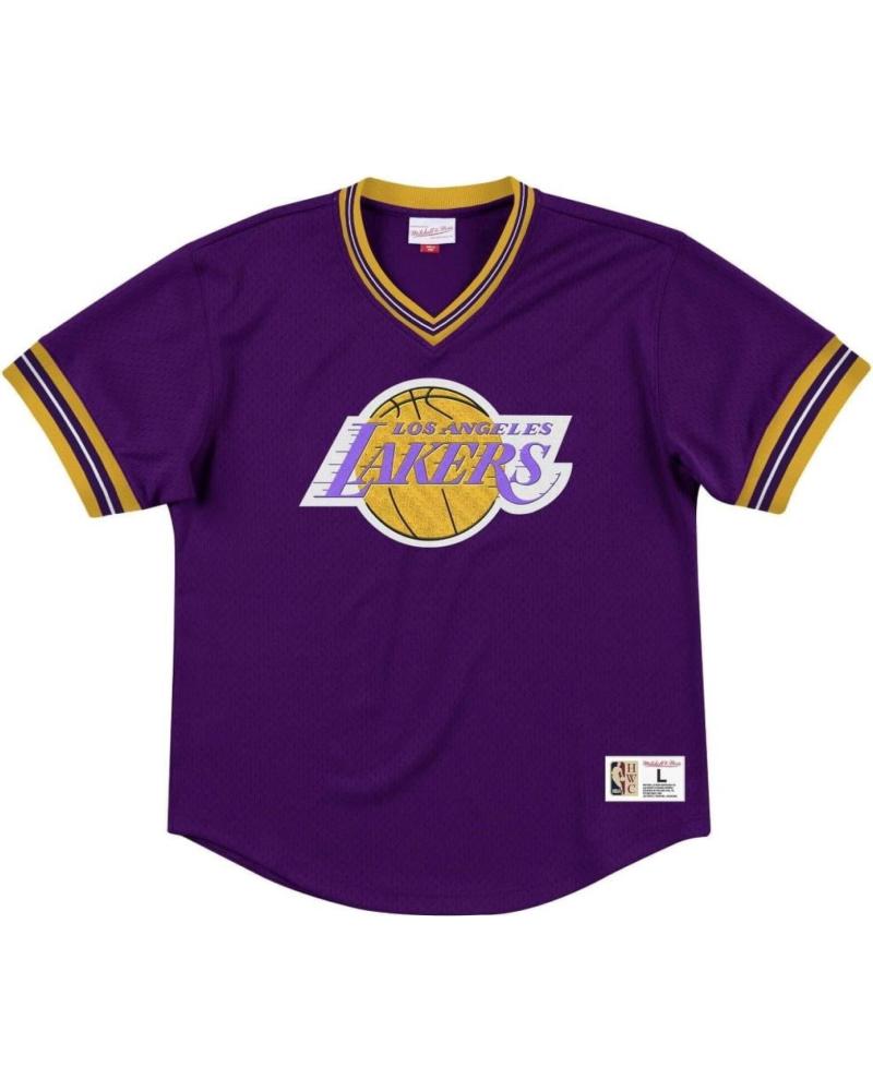 CAMISETA MITCHELL & NESS LAKERS MESH CREWNECK NBA UNBEATEN 1
