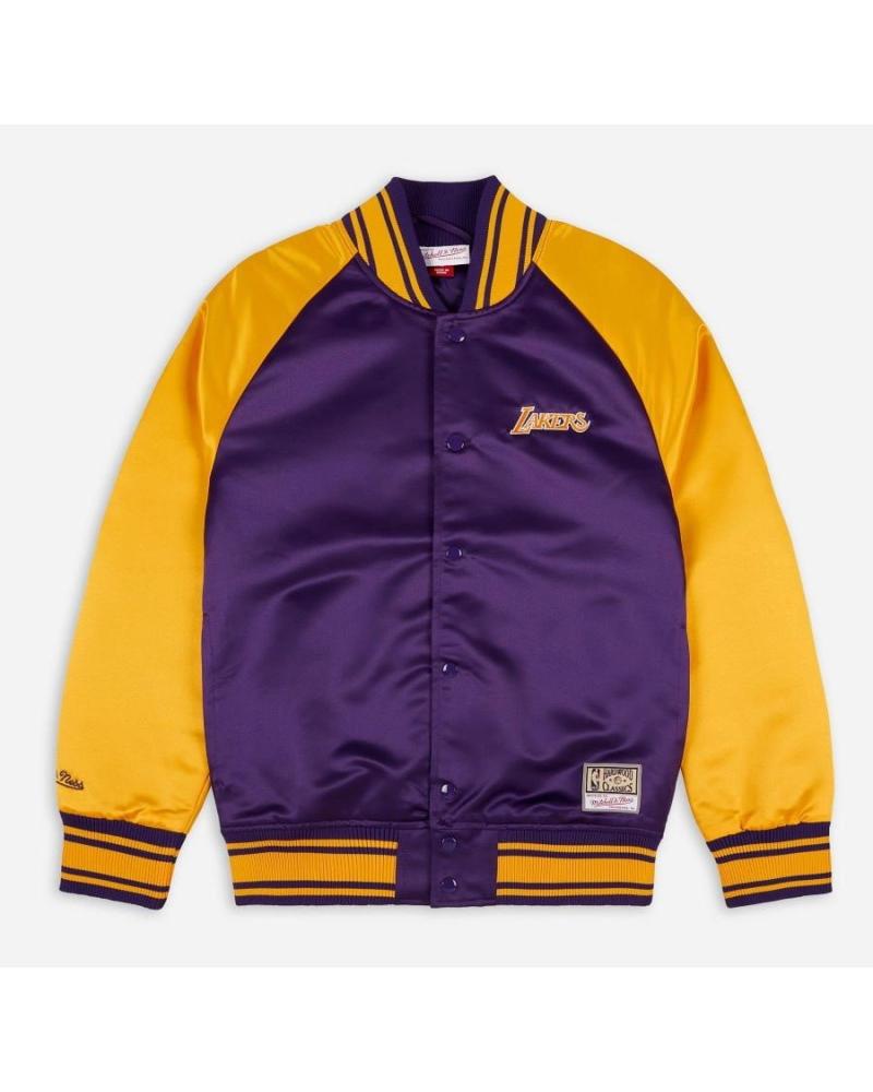 CHAQUETA MITCHELL & NESS COLOSAL SATIN LOS ANGELES LAKERS 1