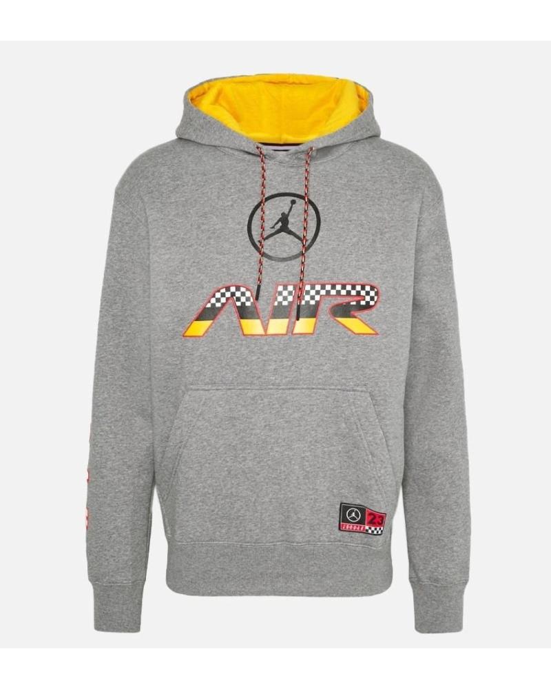 SUDADERA CON CAPUCHA JORDAN SPORT DNA GRIS 1